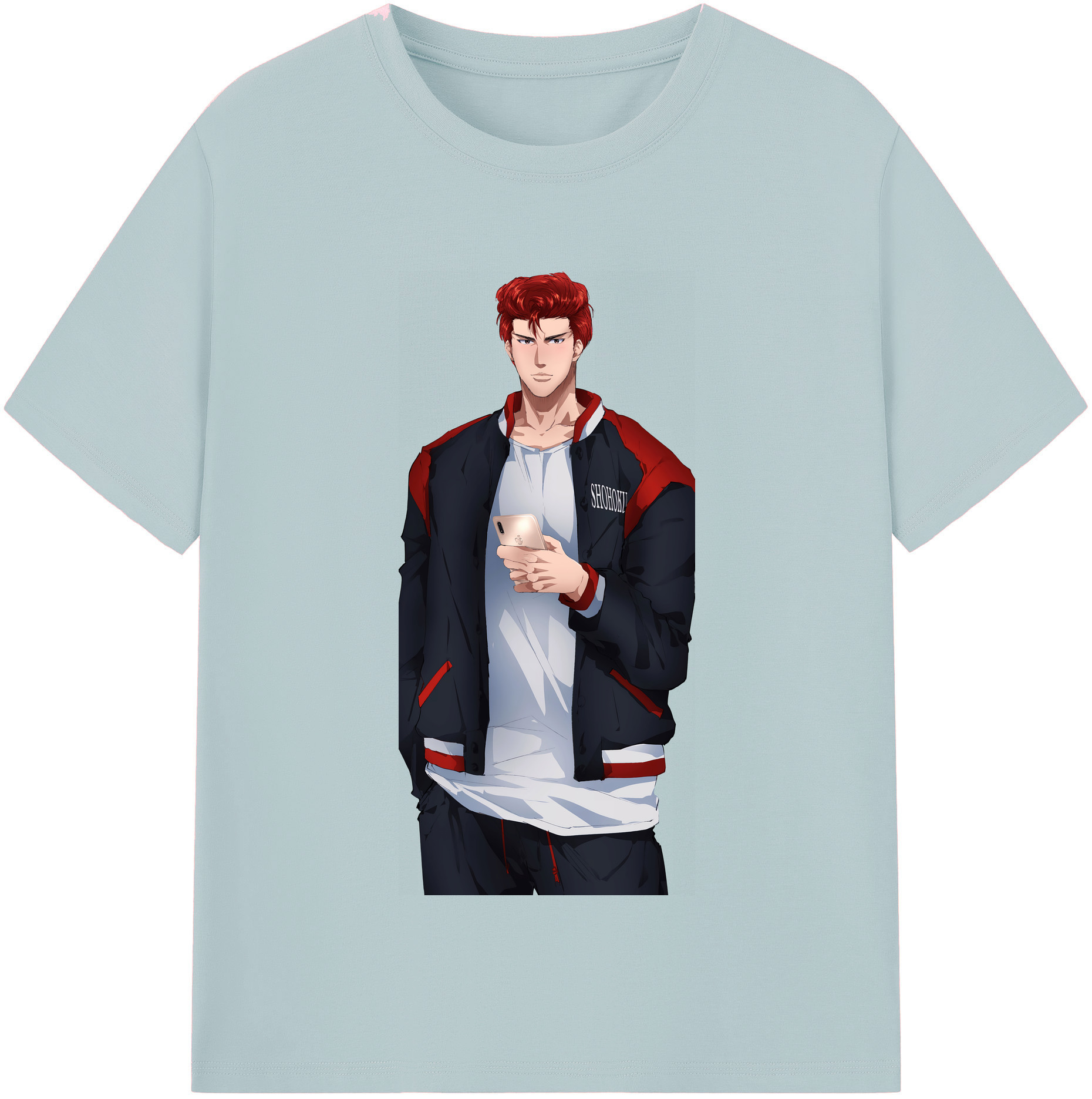 SLAM DUNK／スラムダンク 綿100％半袖Tシャツ（フロントプリント）
